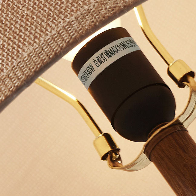 Solid Color Ceramic Fabric Floor Lamp