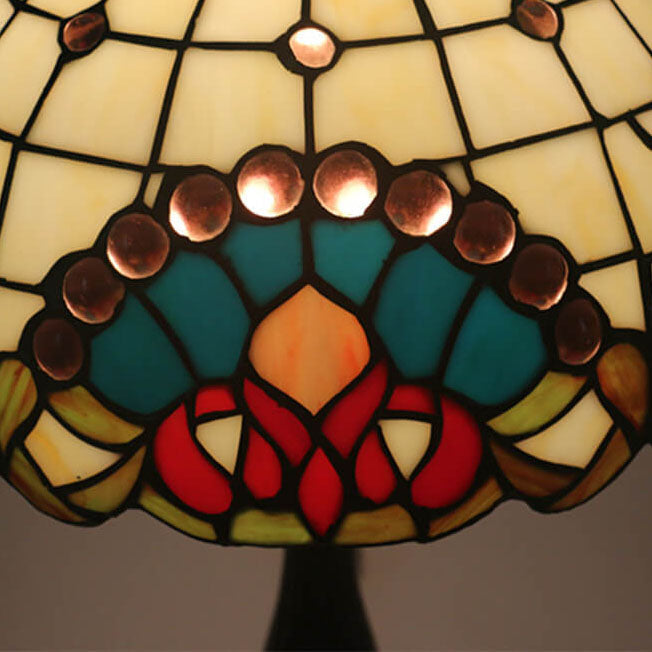 Baroque Gem Stained Glass Table Lamp