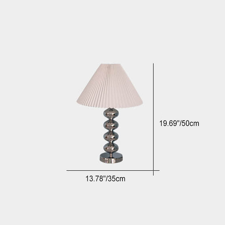 Pleated Paper Hardware Home Table Lamp