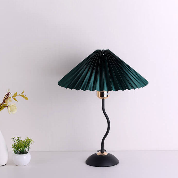 Pleated Umbrella Bending Table Lamp