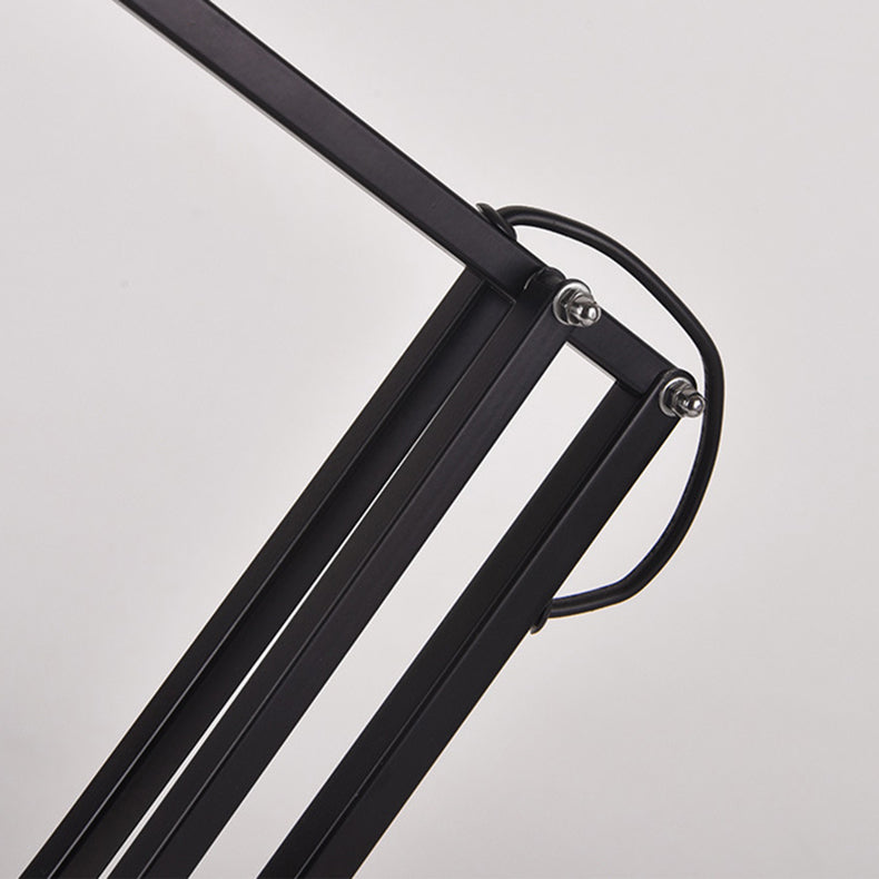 Iron Cylinder Leather Bedroom Table Lamp