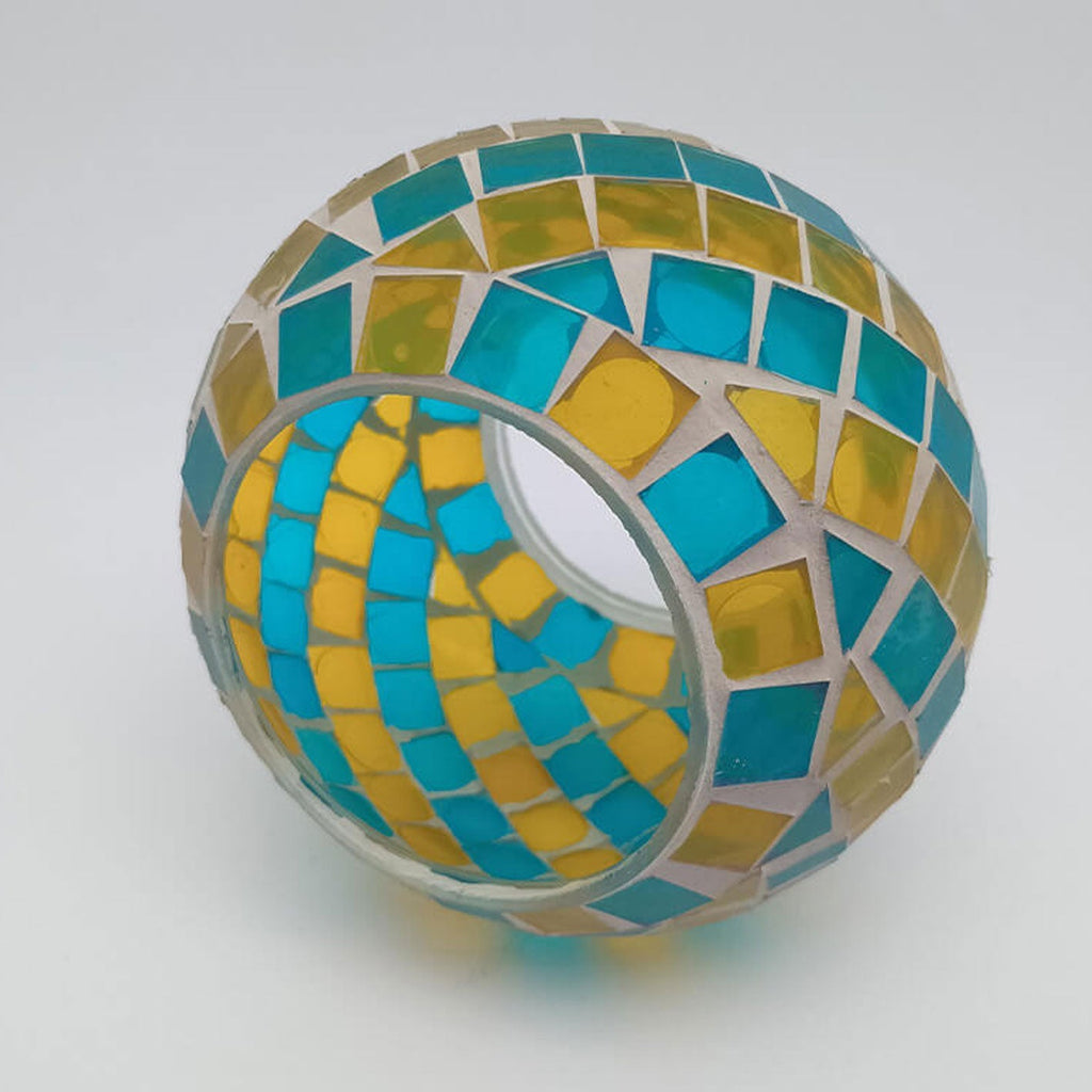 Stained Glass Spiral Pattern Outdoor Light