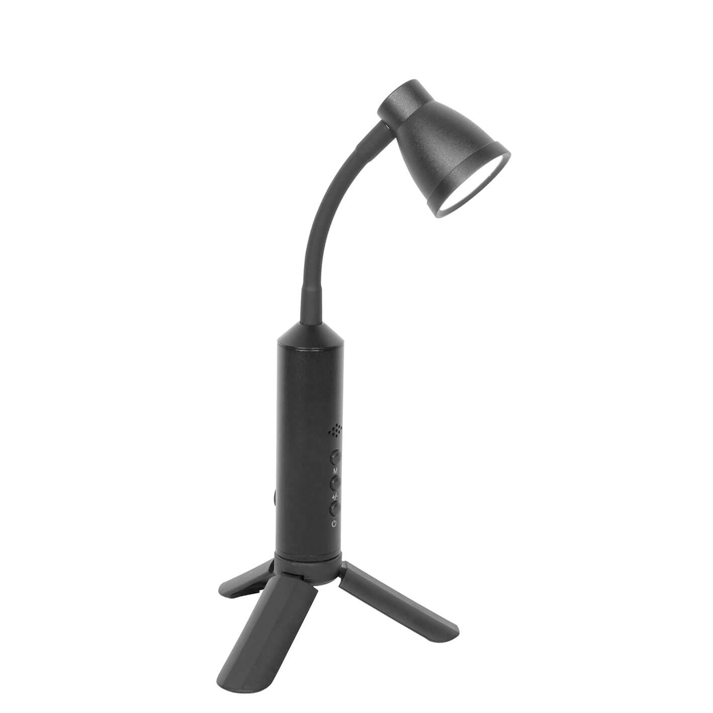 Black Metal Type-C Portable Table Lamp