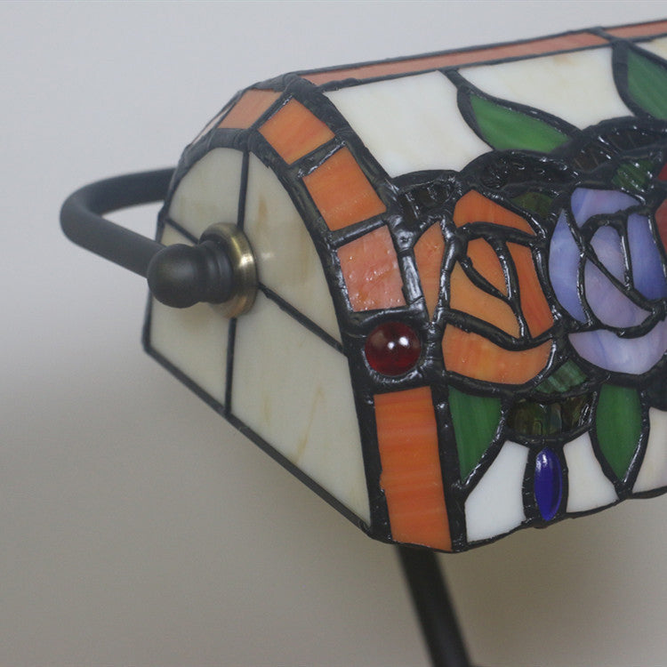 Rectangle Rose Zinc Alloy Table Lamp