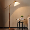 Traditional Vintage Fabric Cone Floor Lamp