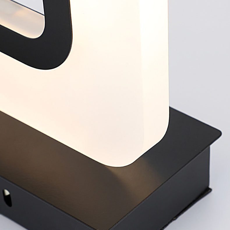 Rectangular Hardware Acrylic Bedroom Table Lamp