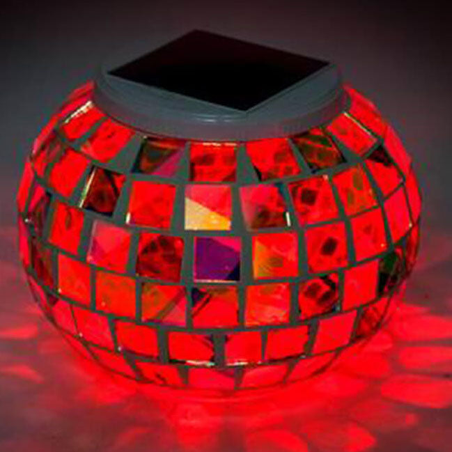 Tiffany Solar Mosaic Outdoor Light