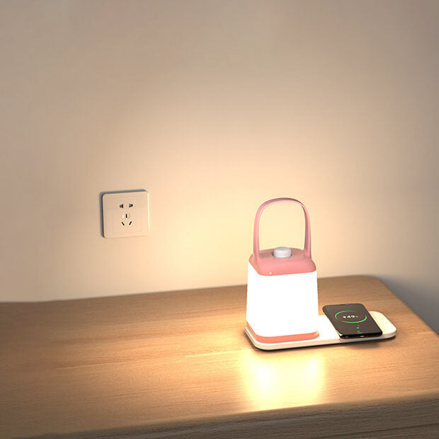 Square Jar Portable ABS Table Lamp