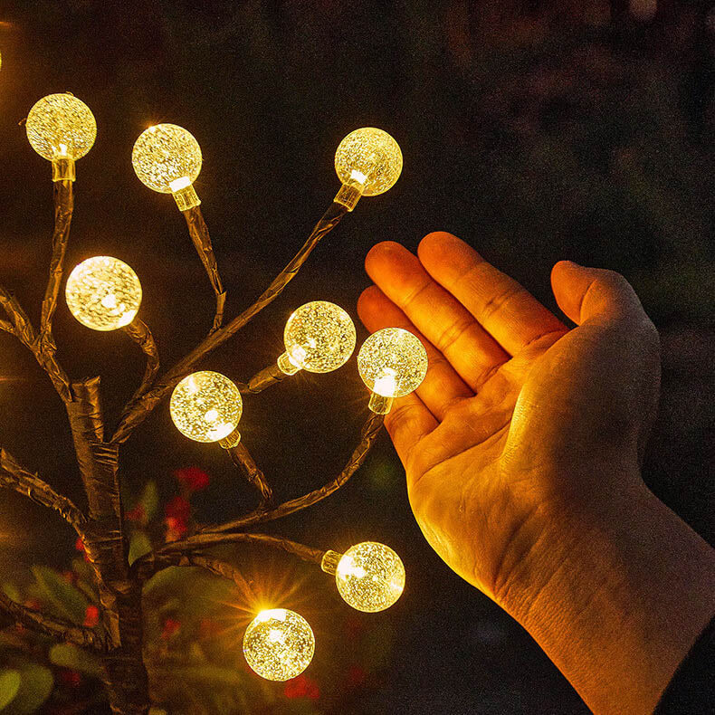 Solar Modern Simple Crystal Outdoor Light