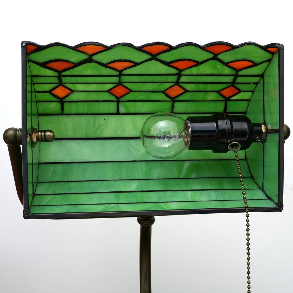 Green Leaf Red Spot Table Lamp