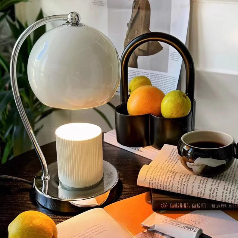 Iron Stainless Steel Round Table Lamp