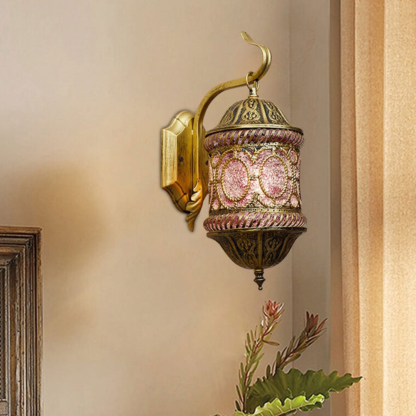 Southeast Asian Style Hollow Wall Lamp
