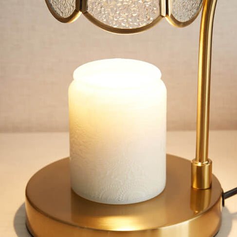 Stained Glass Flower Lampshade Table Lamp
