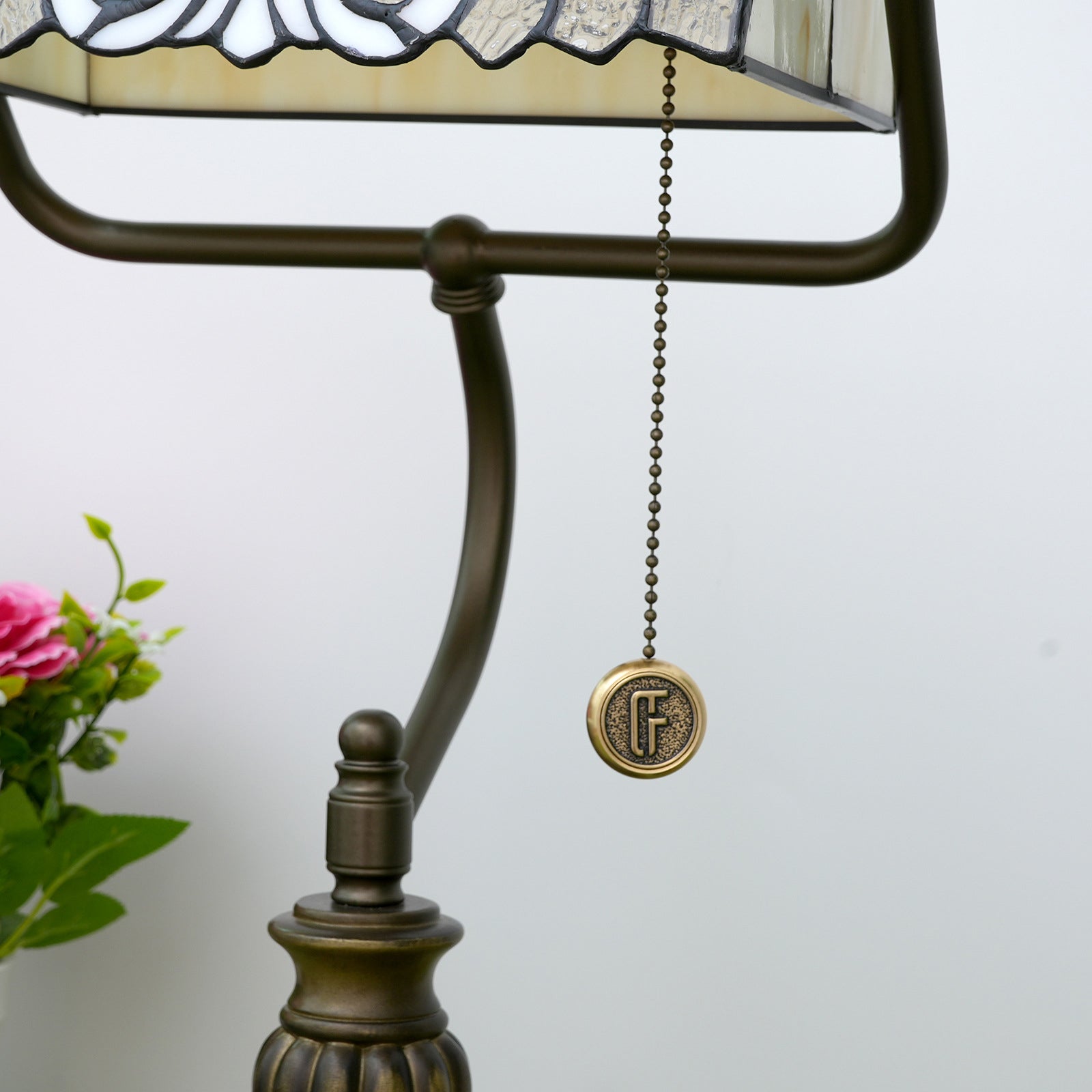 Angel Wings Stained Glass Table Lamp