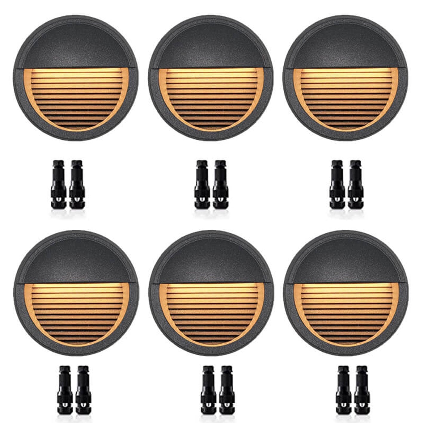 Round Aluminum Stair Enclosure Outdoor Light