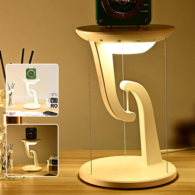 Round Suspended Plastic Bedroom Table Lamp