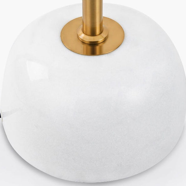 Spherical Metal Marble Angle Floor Lamp