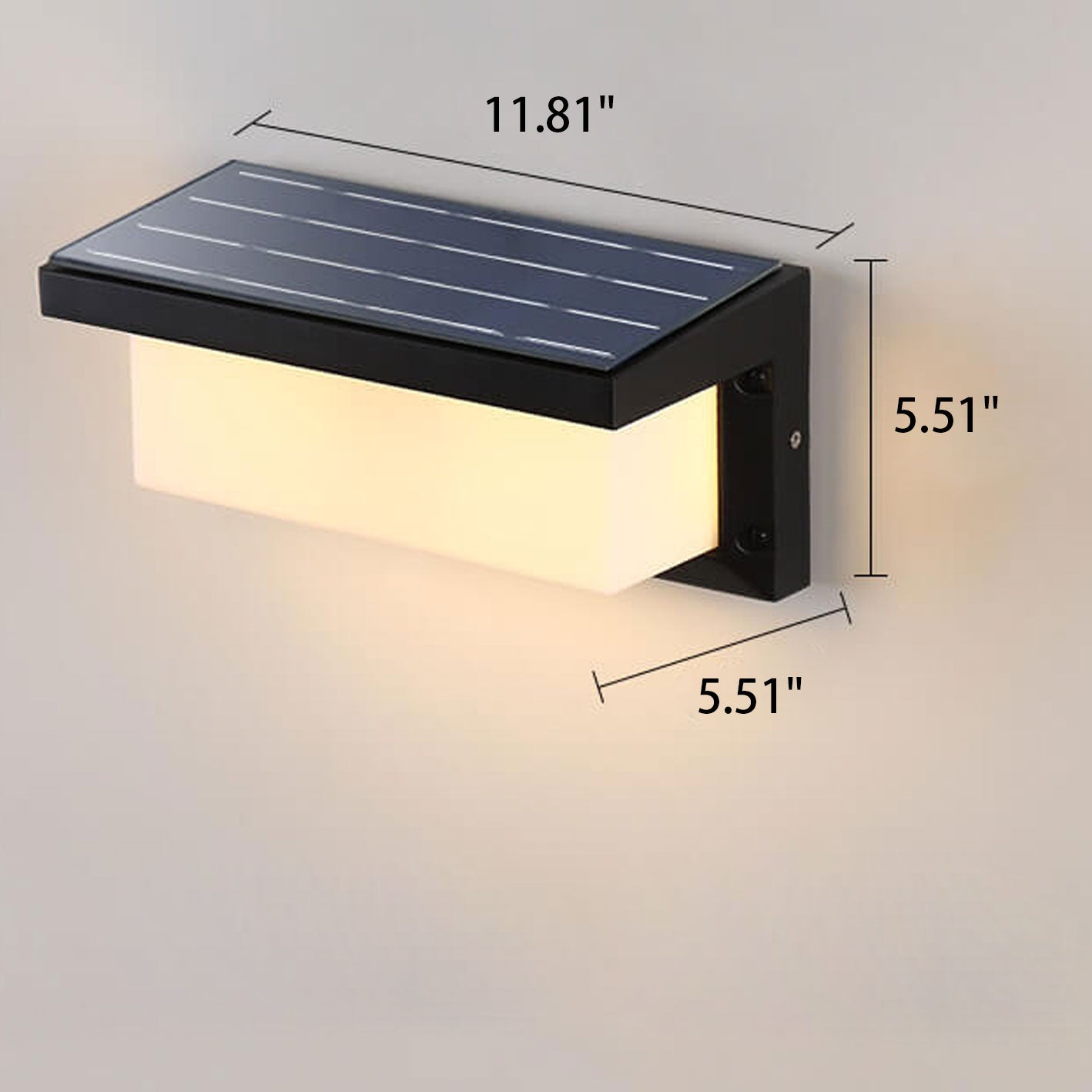 Square Geometry Outdoor Light