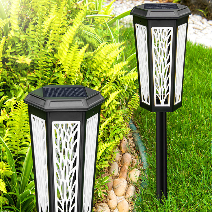 Hexagonal Plastic Lawn Insert Outdoor Light