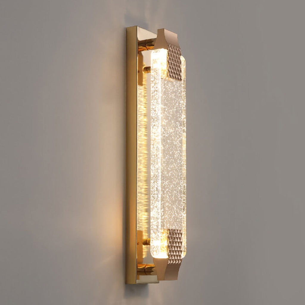Rectangular Bubble Crystal Wall Lamp