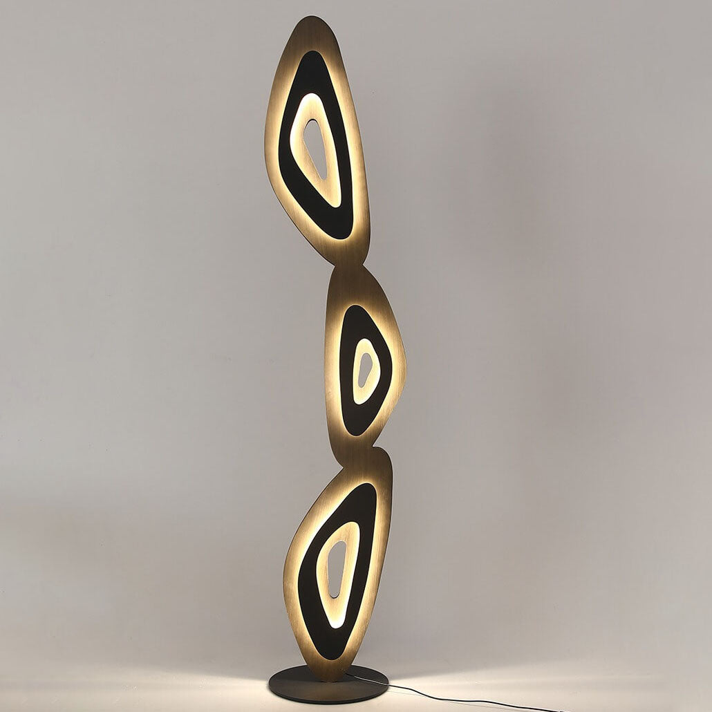 Acrylic Leaves Shadow Hardware Floor Lamp