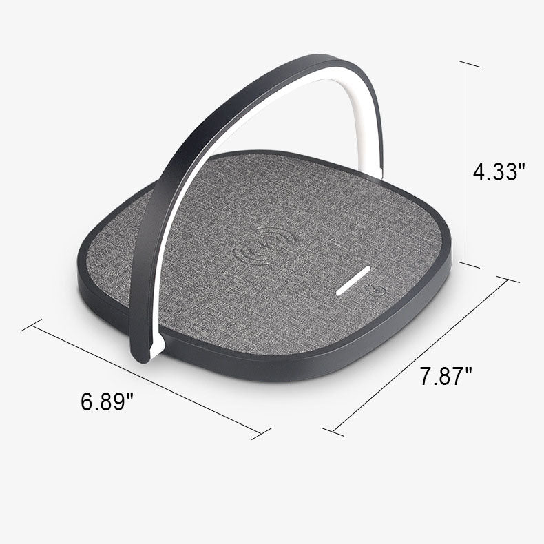 Wireless Charging Round Flat Table Lamp