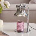 Floral Round Iron Glass Table Lamp