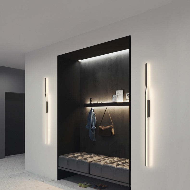 Aluminum Straight Line Silicone Wall Lamp
