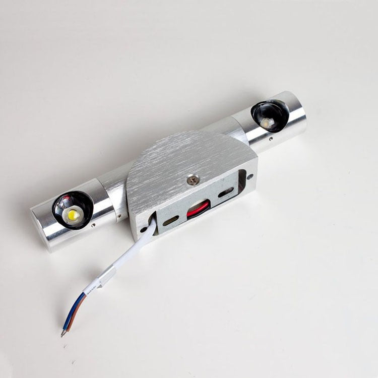 Cylinder Angle Aluminum Bedroom Wall Lamp
