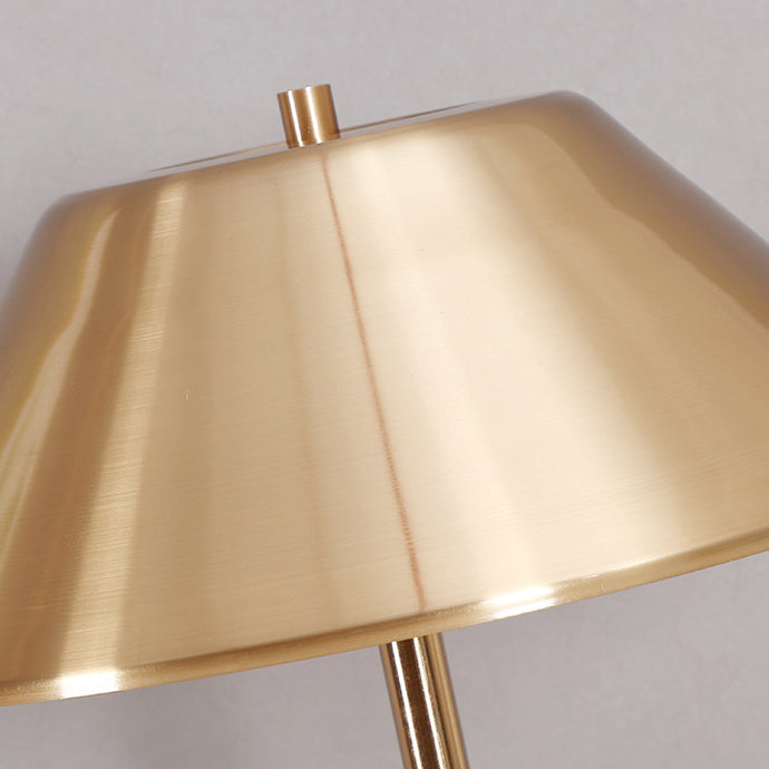 Iron Round Drum Study 2-Light Table Lamp