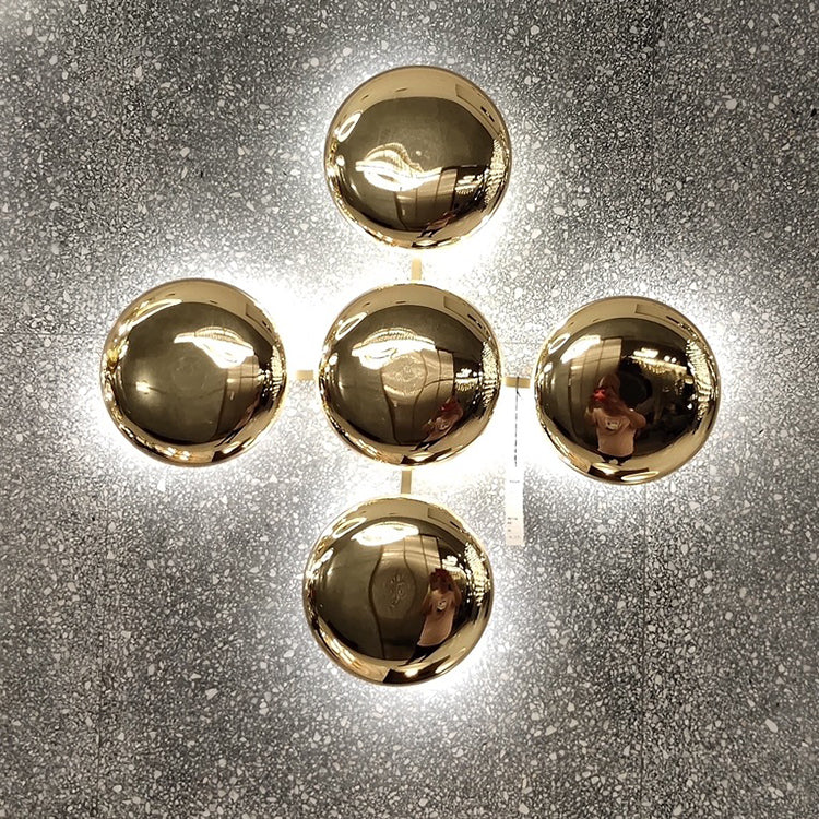 Titanium Round Circle 10/14/24 14-Light Wall Lamp