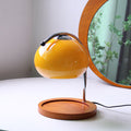 Glass Dome Solid Wood Table Lamp