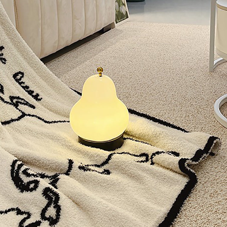 Gourd Glass Lampshade Night Table Lamp