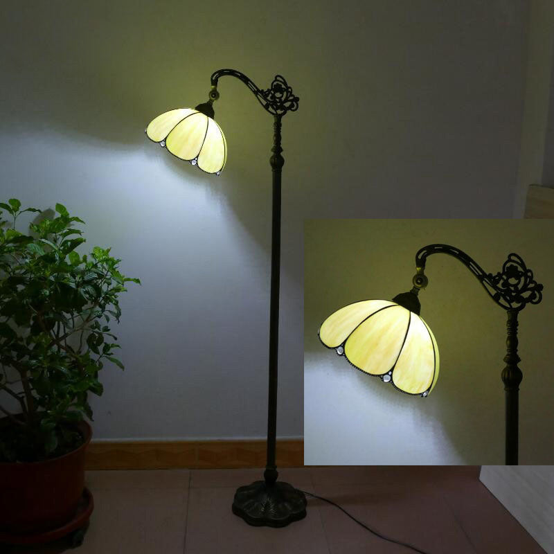 Traditional Tiffany Stained Glass Floor Lamp