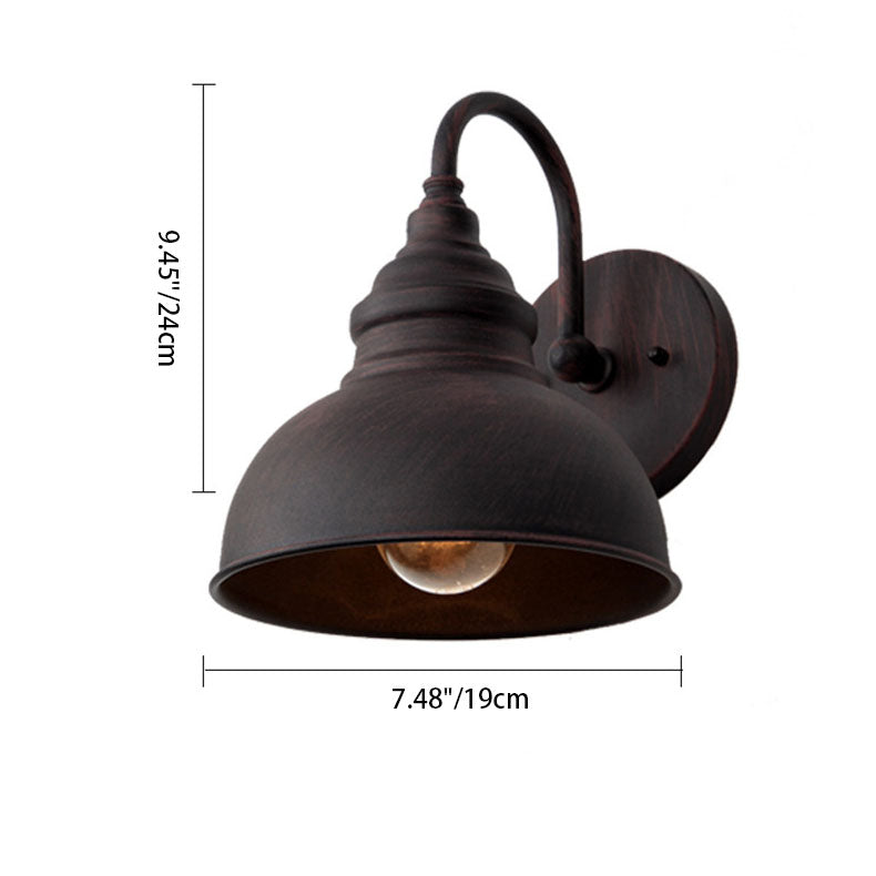 Iron Semicircle Garden Outdoor Light