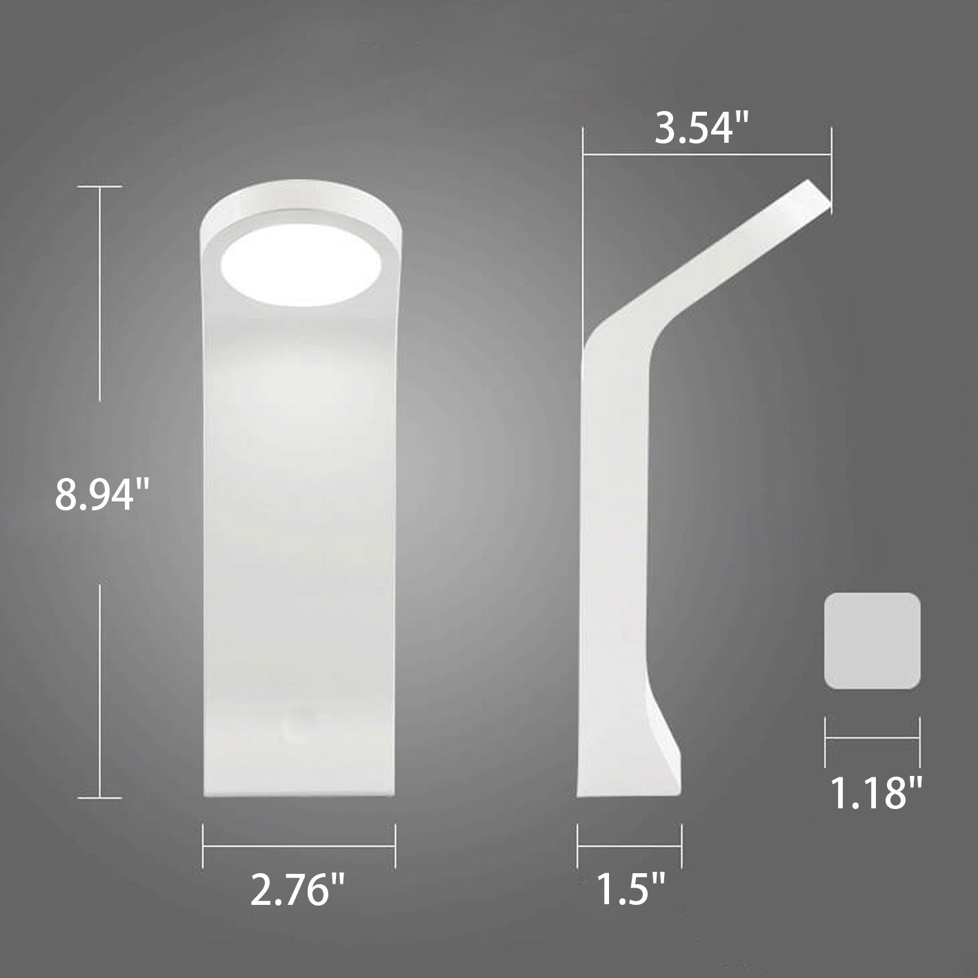 Curved Shape Induction Charging Table Lamp