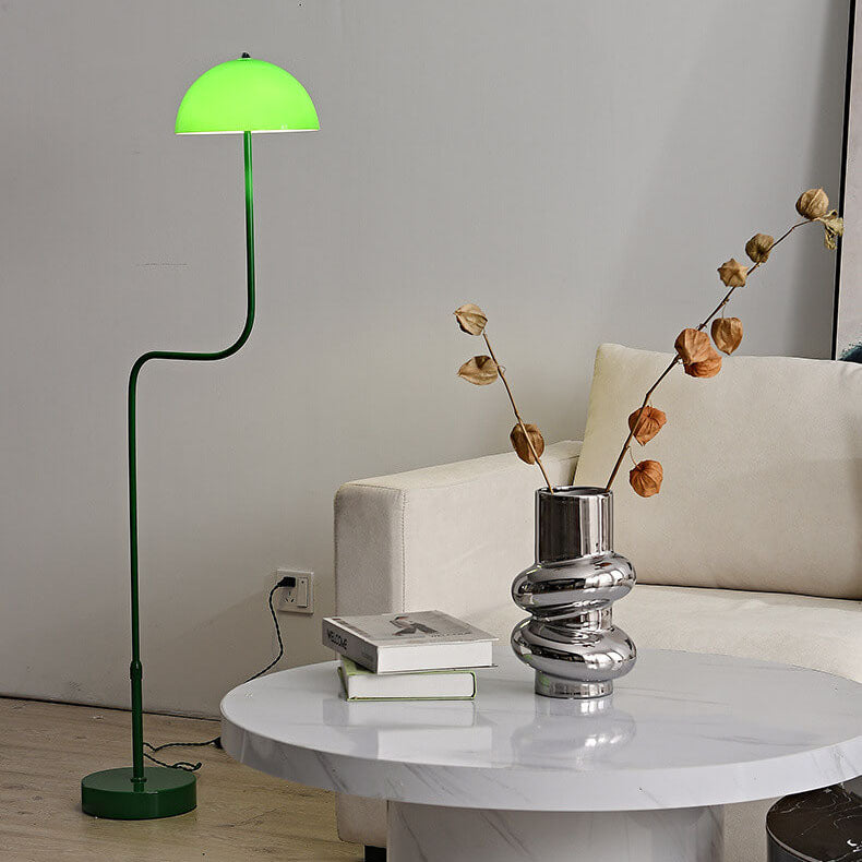 Contemporary Scandinavian Iron Glass Floor Lamp
