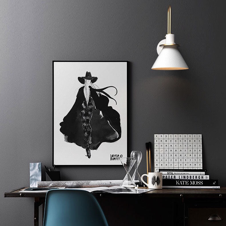 Macaron Horn Iron Hallway Wall Lamp