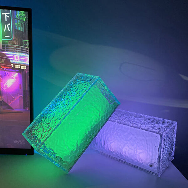Ice Cube Acrylic RGB Table Lamp