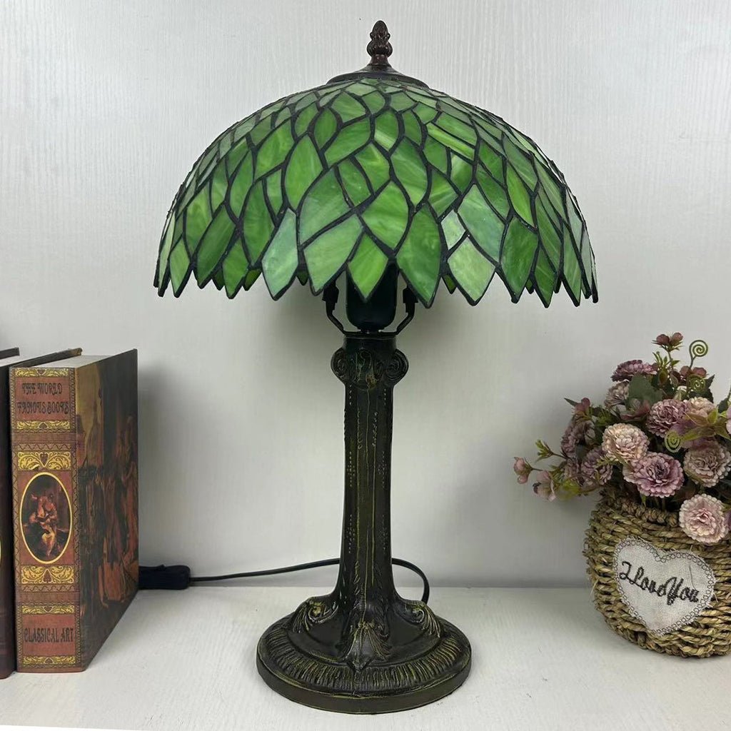 Dome Flower Iron Glass Table Lamp