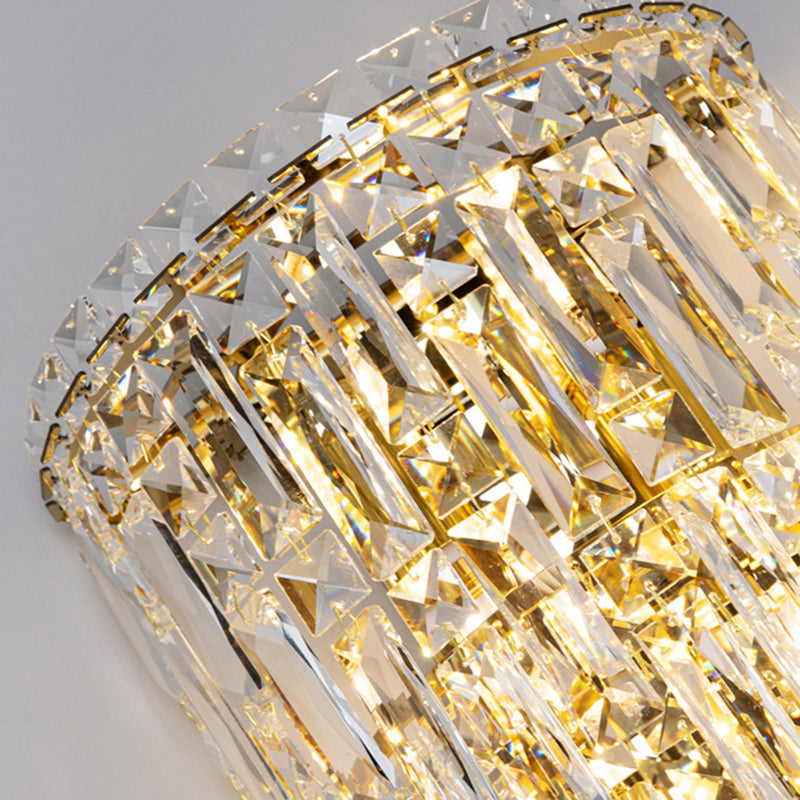 Crystal Tassel Half Living Wall Lamp