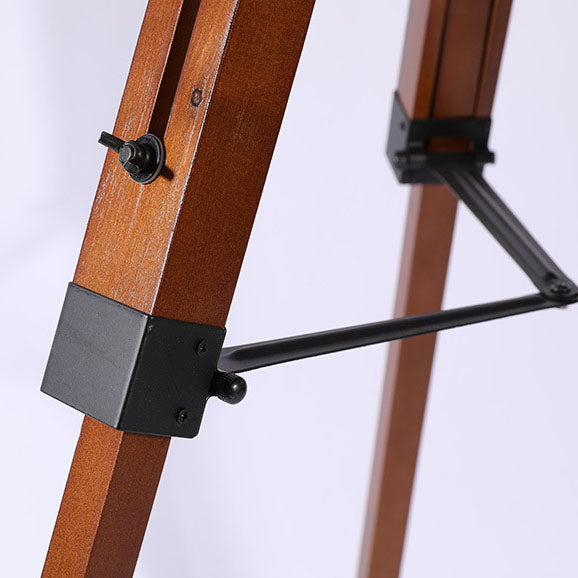 PE Round Wood Tripod Table Lamp