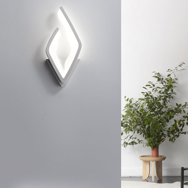 Acrylic Flame Design Wall Lamp
