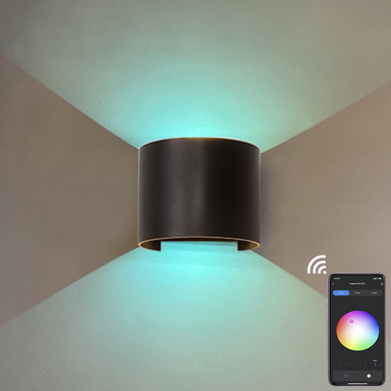 Intelligent Cylindrical APP Dimming Wall Lamp