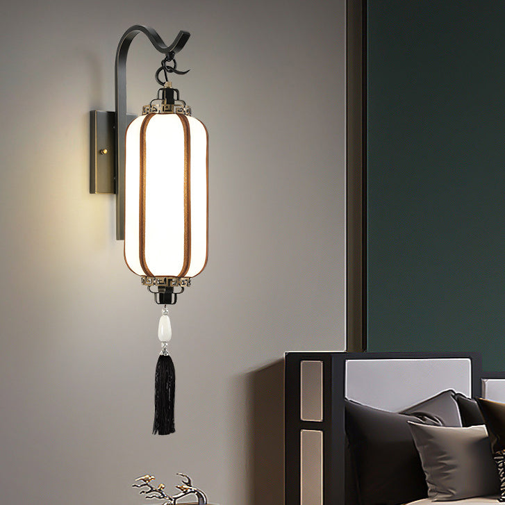 Copper Lantern Design Hallway Wall Lamp