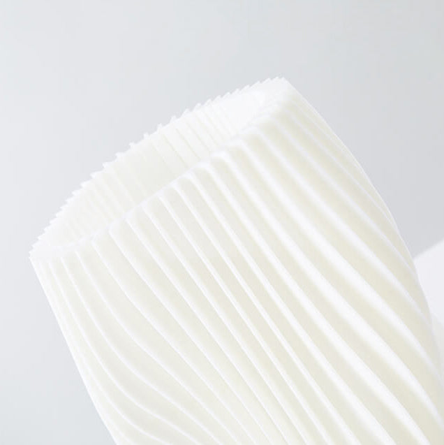 Round Wave Pod Wood Table Lamp