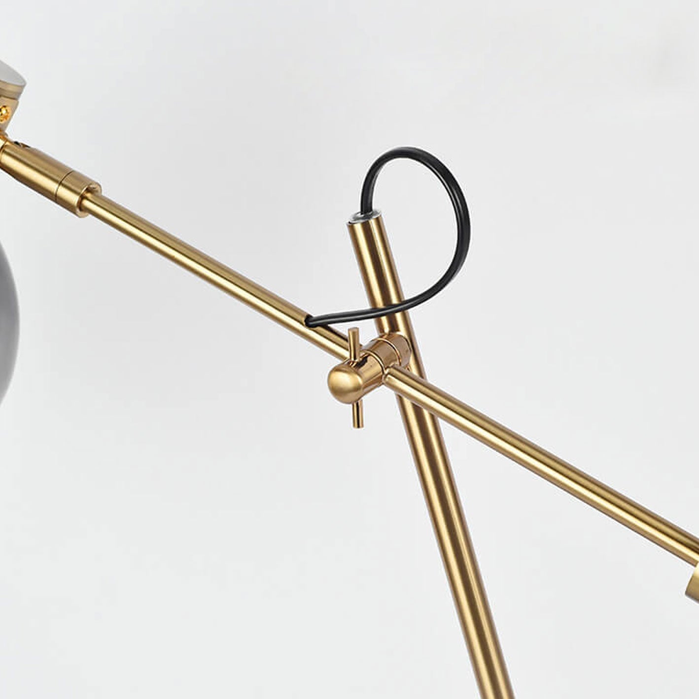 Postmodern Smoke Gray Glass Table Lamp