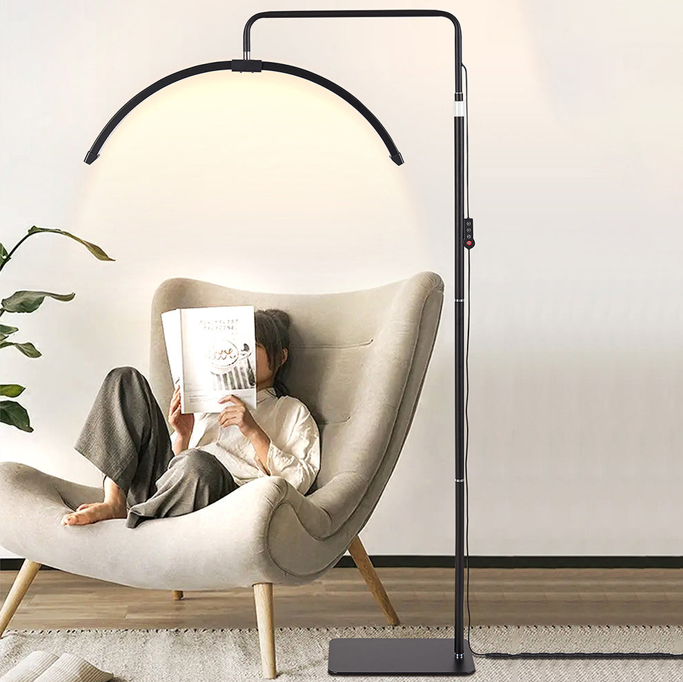 Line Half Moon Aluminum Floor Lamp