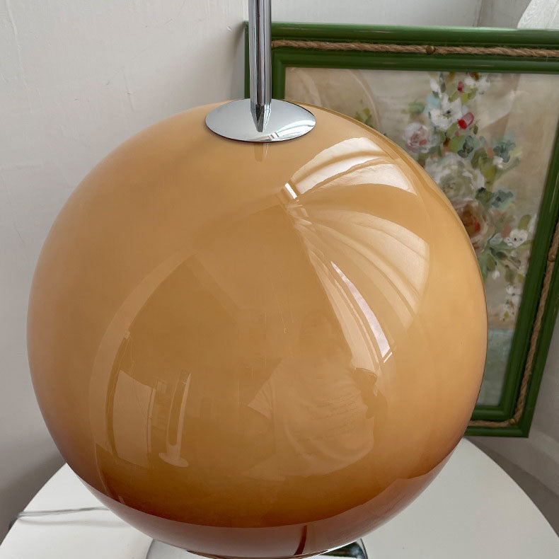 Semi-circular Glass Study Table Lamp