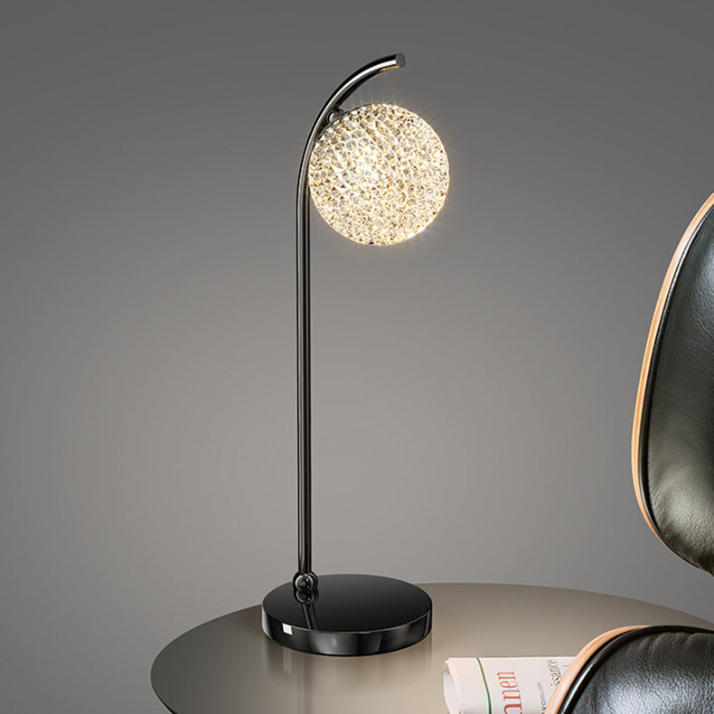 Round Ball Aluminum Iron Table Lamp
